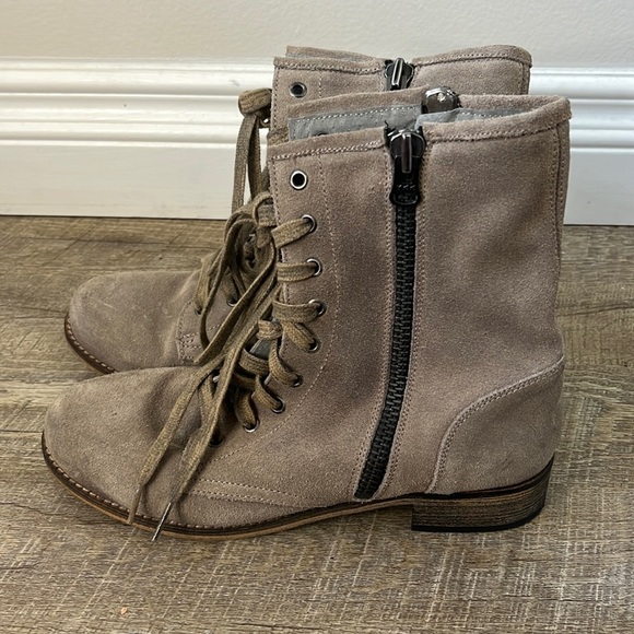 MTNG Originals Suede Combat Boots Size 40 - Picture 1 of 6